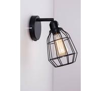 HARPER LIVING Wall Light, Metal, Black