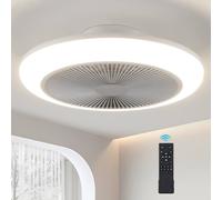 Harper Living Ceiling Fan With Lights And Remote Dimmable 3 Colours Change/6 In White White