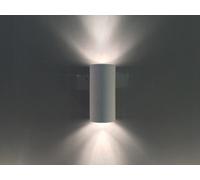 Ceramic Full Cylinder Wall Light Up and Down 2 Lights GU10 (NO BULBs) Harper Living White One Size