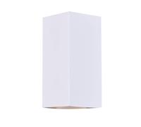Harper Living Ceramic Rectangle Shaped Wall Light 2 lights Up & Down White Paintable GU10 (NO BULBs) Harper Living White