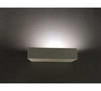 Ceramic Rectangle Wall Light White Paintable Uplighter G9 (NO BULB) Harper Living White One Size