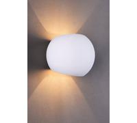 Ceramic Spherical Wall Light Up and Down White Paintable G9 socket (NO BULB) Harper Living White One Size