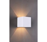 Harper Living Full Square Modern Indoor Ceramic Wall Light, Up/Down Light, 1Xg9 Bulb Cap, White