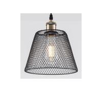 Compact Easy Fit Vintage Metal Lampshade Ceiling fitting Shade Harper Living Black One Size