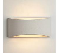 Large Indoor Modern Ceramic Art Deco Wall Light, Up and Down with Concrete Finish, G9 Bulb Cap (Bulb NOT Included), Ideal for Living Room, Kitchen, Bedroom, Hallway, Hotel, B&B