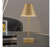 Harper Living Cordless Table Lamp, Modern LED Rechargeable Lamp with Dimmer Switch-Gold in Gold Harper Living Gold