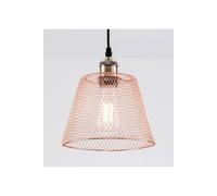 HARPER LIVING Metal Lampshade, Ceiling Light Shade Steampunk Light Shade Easy Fit, Compact Ceiling Lamp Cage Vintage Lampshades for Bedroom Ceiling Lights, Pendant (Copper)