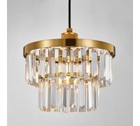 HARPER LIVING Easy Fit Pendant Shade, Brass Finish Ceiling Light Shade with Diameter 25cm - Modern Lamp Shades for Bedroom Kitchen Living Room Dining Room