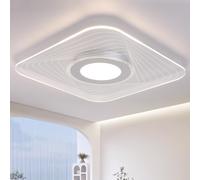 Harper Living Energy Saving LED Ceiling Light Square Acrylic Shade Non dimmable in Silver Harper Living Silver