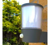 Motion Sensor Outdoor Wall Light Modern IP54 Harper Living Grey One Size