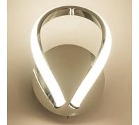 HARPER LIVING Halo 1 LED Wall Light and Sconce with Toggle Switch, Polished Chrome Finish, 12W 680LM, Warm White (3000K), Ideal for Bedroom, Living Room, Hallway, Hotel, B&B
