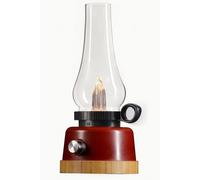 LED Rechargeable Table Lantern In Decorative Oil Lamp Style Harper Living Red One Size