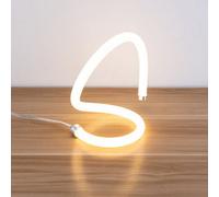 Harper Living LED Table Lamp, UK Plug And On/Off Switch S-light Design, 14 Watts 1400 Lumens, White