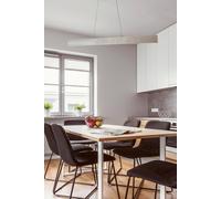 Harper Living Led Up And Down Pendant Light Brushed Aluminium Finish 20W Warm White (Non-Dimmable) In Silver Silver One Size
