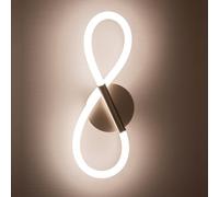 Harper Living Led Wall Light And Sconce, Flexible Adjustable Polycarbonate Light, Matt Nickel, Non-Dimmable