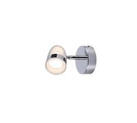 Harper Living Led Wall Spotlight, 1 Light Polished Chrome Non-Dimmable, Warm White 3000K