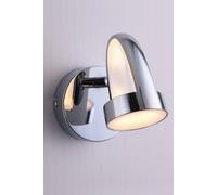 Harper Living Led Wall Spotlight, 1 Light Polished Chrome Non-Dimmable, Warm White 3000K