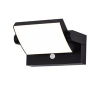 Harper Living Matt Black Modern Rectangular Led Outdoor Wall Light Mains Powered, Weatherproof Ip54, 20W Integrated Led 4000K 1100