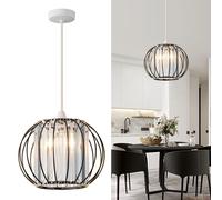 Harper Living Men's Easy Fit Shade, Matt Black Ceiling Light Shade 27cm Modern Lampshade Harper Living Black