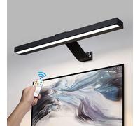 HARPER LIVING Rechargeable Picture Light Black, 5000mAh Battery Operated Wall Lights with Remote, Magnetic Wireless Picture Lights Dimmable & 3 Color Temps, Display Lamp for Dartboard Frame Gallery