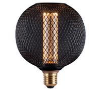 HARPER LIVING LED E27 Bulb, Black Metal Cage, Dimmable (Globe)