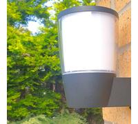 Harper Living Outdoor Wall Light Modern Ip54 In Grey Grey One Size