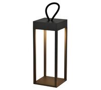 Harper Living Portable Led Outdoor Light, Rechargeable Battery, Ip54, Dimmable, Dark Grey Finish Dark Grey One Size