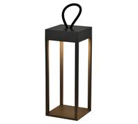 Portable LED Outdoor Light, Rechargeable battery, IP54, Dimmable, Dark Grey Finish Harper Living Dark Grey One Size