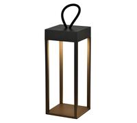 Portable LED Outdoor Light, Rechargeable battery, IP54, Dimmable, Sand Black Finish Harper Living Black One Size