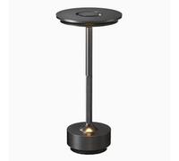 Harper Living Rechargeable Led Table Lamp, Black Nickel Finish, Colour Changing (3000K-6000K) And Dimmable