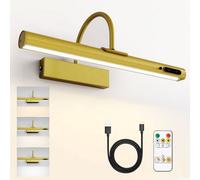Harper Living Rechargeable Picture Light With Remote, Dimmable And 3 Colour Temps, Battery Operated Wall Light