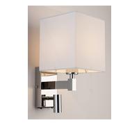 Harper Living Wall Light With Switches Adjustable Led Reading Light Square Shade In Silver Silver One Size