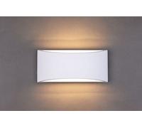 White Art Deco Plaster Indoor Wall Light Large Harper Living White One Size
