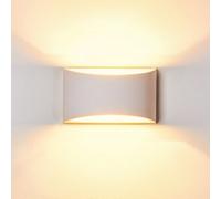 Harper Living White Art Deco Medium Plaster Indoor Wall Light (12 X 20 X 8.5Cm)