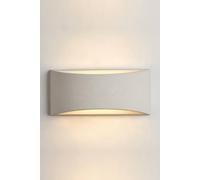 Large Indoor Modern Ceramic Art Deco Wall Light, Up and Down with Concrete Finish, G9 Bulb Cap (Bulb NOT Included), Ideal for Living Room, Kitchen, Bedroom, Hallway, Hotel, B&B