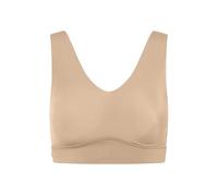 Harper Wilde Bliss Bralette - Ultra-Soft and Lightweight V-Neck Bralette - Wireless Bras for Women - Beige, Beige, XXL