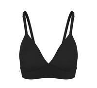 Harper wilde Bliss Triangle Bralette - Ultra-Soft & Lightweight Deep V Bralette with Adjustable Straps, Black, M
