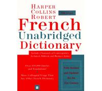HarperCollins Robert French Dictionary Unabridged 5th Edition