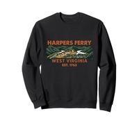 Harpers Ferry Where River Meet Mountain West Virginia Retro Sweatshirt