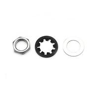 harpfeas 12PCS Guitar Nuts, Washers & Lock Washers for US CTS Pots 1/4 2-Conductor Guitar/Bass Output Jack