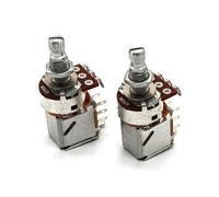 harpfeas 2PCS Push Pull Guitar Pots 18mm Split Shaft B500K Linear Taper Potentiometers (A250K)
