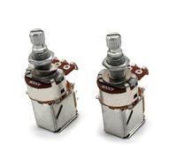 harpfeas 2PCS Push Pull Guitar Pots 18mm Split Shaft B500K Linear Taper Potentiometers (A500K)