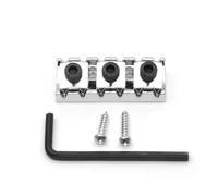 harpfeas 42mm Guitar Metal Locking Nut String Lock for Floyd Rose Style Electric Guitar Tremolo Double Lock System (Chrome)