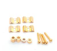harpfeas 4PCS Metal Vintage Style Guitar String Trees Guides Retainers for Fender Strat or Tele Style Electric Guitar (Gold)