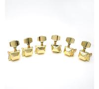 harpfeas 6 Pieces 3L3R Semi-closed Guitar String Tuning Pegs Tuner Machine Heads Knobs Tuning Keys for Acoustic or Electric Guitar (Gold)