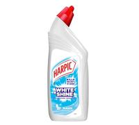 Harpic 1L, White and Shine Disinfectant Toilet Cleaner Bleach Liquid