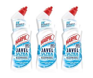 Harpic 3 x Toilet Gel Bleach 750ml