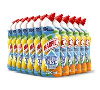 Harpic Active Fresh Toilet Cleaning Gel, Sicilian Edition, Pack of 12 x750ml,Infused with Natural Oils, Anti Odour Technology