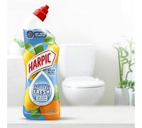 Harpic Active Fresh Toilet Cleaning Gel, Sicilian Edition, Pack of 1x750ml, Infused with Natural Oils,Anti odour Technology