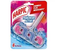 Harpic Active Fresh Toilet Rim Block, Pink Tropical Blossom, Single Pack